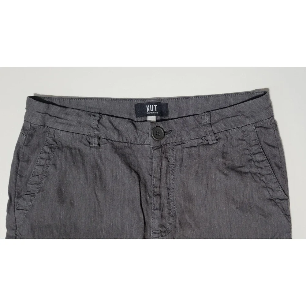 KUT from the Kloth Linen-Blend Trouser Wide Leg Pants